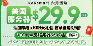 RAKsmart美国服务器活动